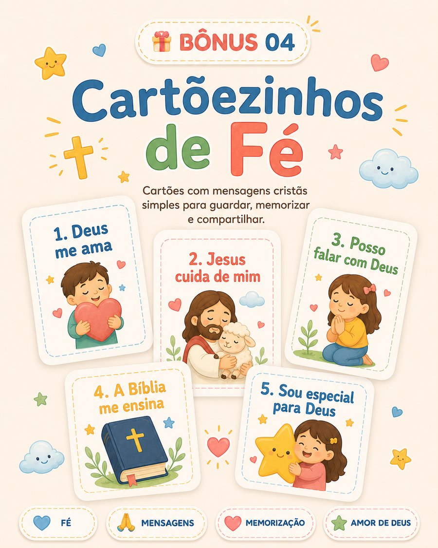 Bônus 4 — Cartõezinhos de Fé