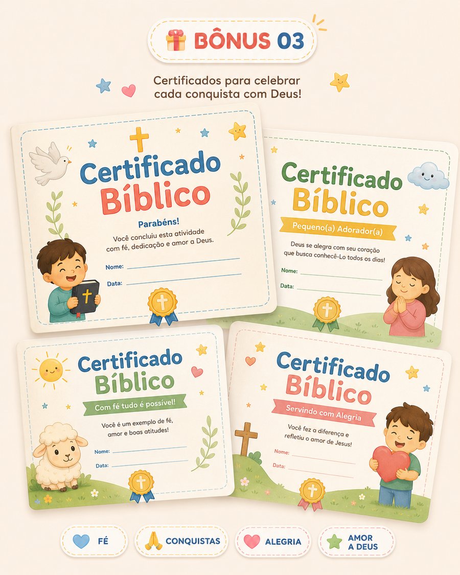 Bônus 3 — Certificados Bíblicos